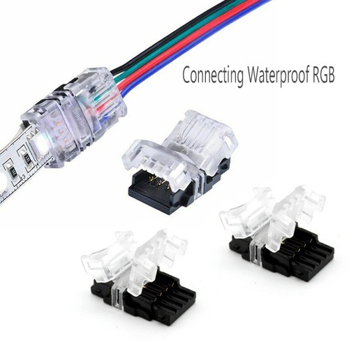 5pcs 2pin 4pin LED Connector Connect Wire for 10mm 5050 RGB Waterproof LED Strip - Picture 6 of 7