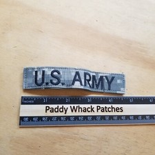 US Army Name Tape Patch Hook Loop Back R2