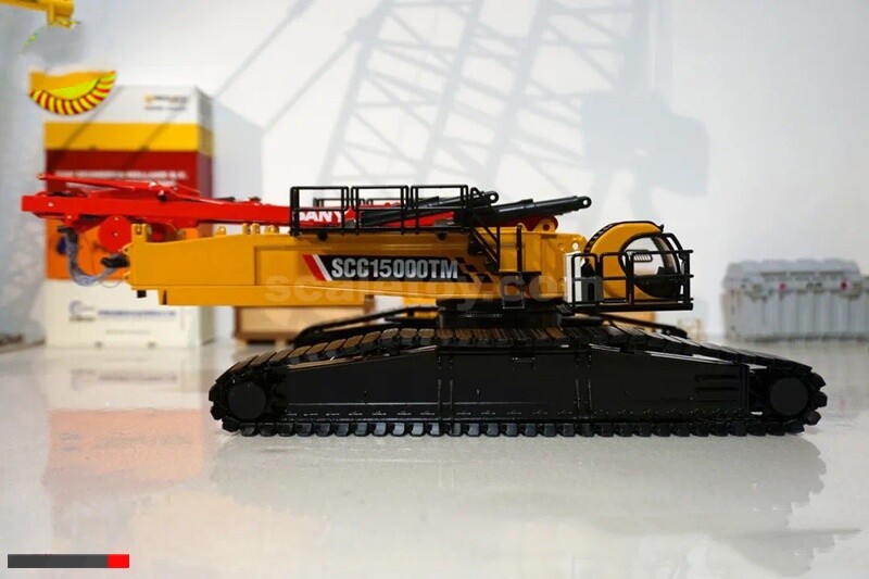 Grue SANY SCC15000TM Miniature échelle 1/50 - Métal Et Plastique Jaune
