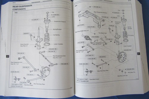 2003 Toyota Highlander Service Shop Repair Manual RM987U Vol 1 & 2 + EWD502U OEM - Bild 20 von 21