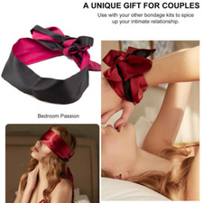 Bondage Eye Mask BDSM Blindfold Cloth Cover Eyes Roleplay Adult Games BlindMask