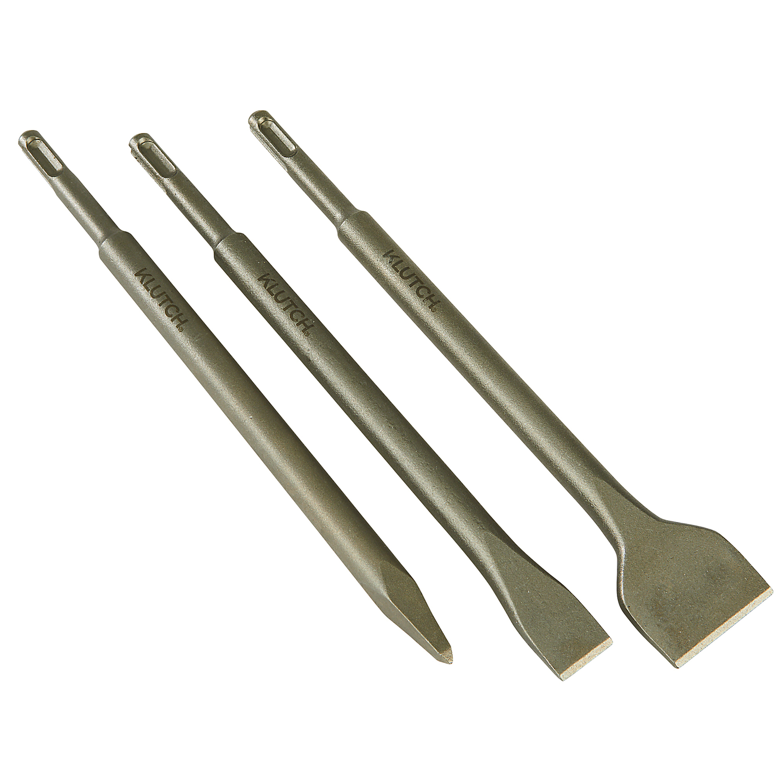 Klutch 3-Piece SDS Plus Masonry Chisel Set