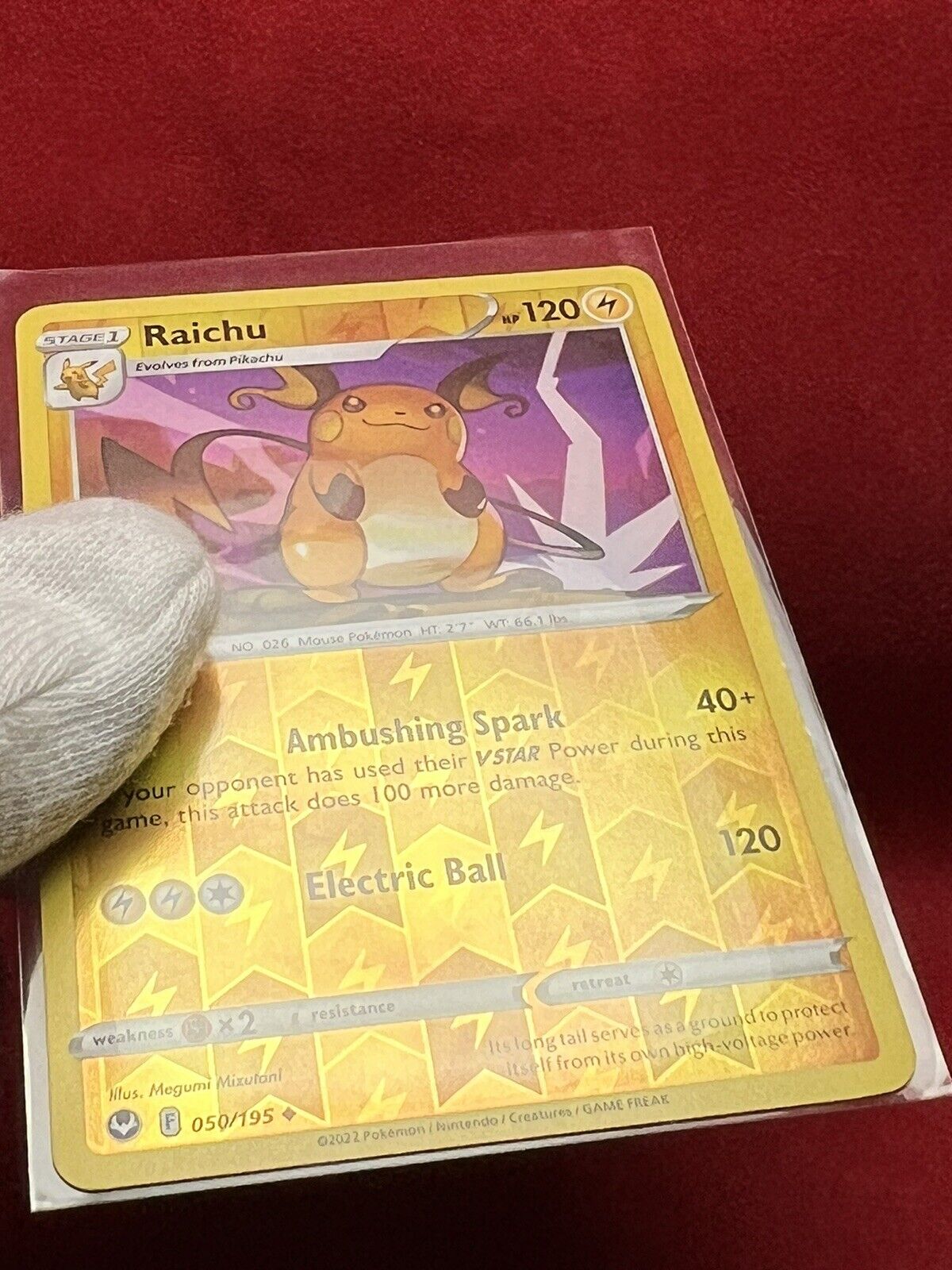  Raichu 50/195 - Pikachu 049/195 - Silver Tempest - Pokemon  Evolution Card Set - 2 Card Lot : Toys & Games