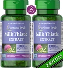 Milk Thistle 4:1 Concentrated Extract 1000 mg (Silymarin) 180 Softgels (2x90)
