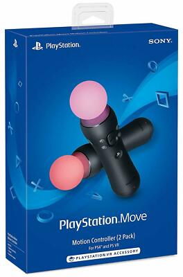 Sony PlayStation 4 Move Motion Controllers 2 Two Pack PS4 PS VR - FREE SHIPPING
