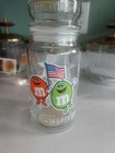 Vintage M & M 1984 Los Angeles USA Olympic Games Glass Jar Canister Container  — photo 1