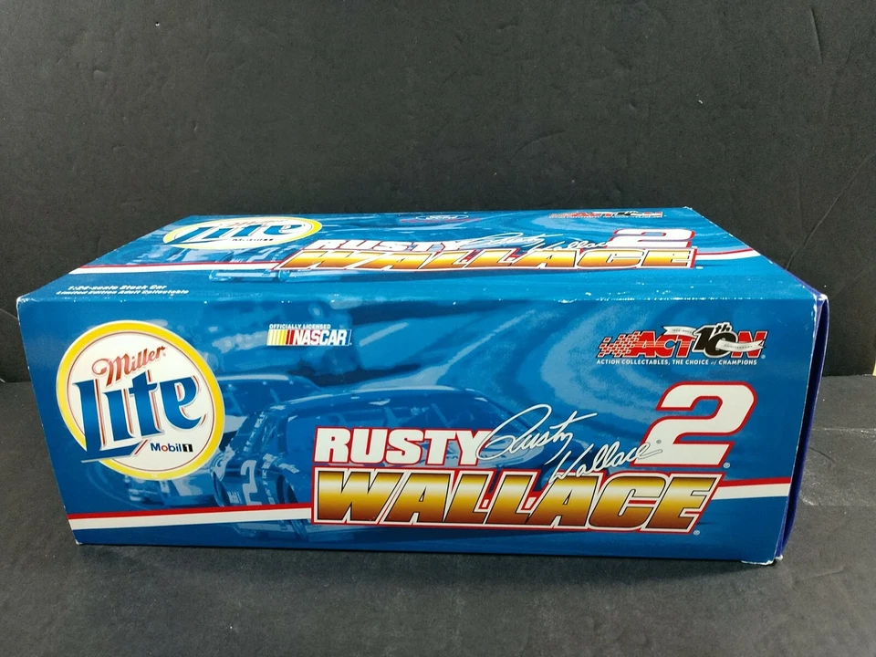 RUSTY WALLACE #2 Miller Lite 2002 Ford Taurus 1:24 ACTION - Image 3 of 4