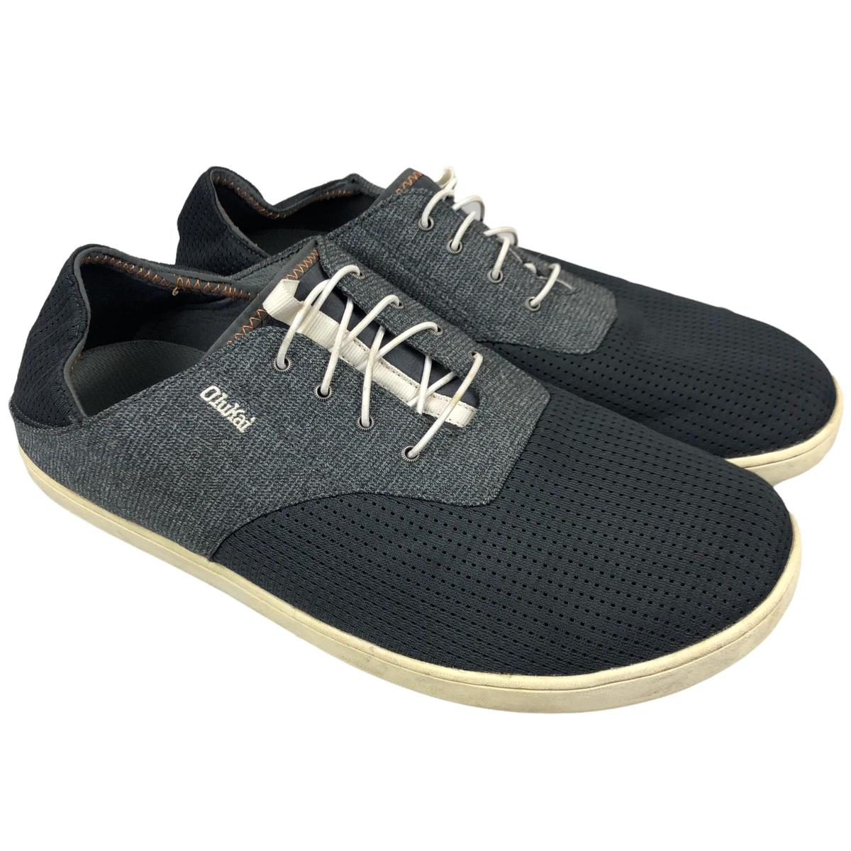 Olukai Slip On Shoes Mens Size 12 Nohea Moku No Tie Sneaker Blue