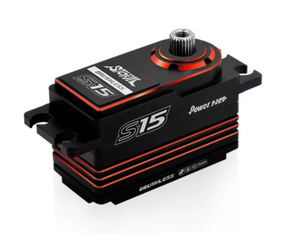 Power HD Brushless SERVO Storm 8.4v .050s 16.5kg Servo S15 -RED-