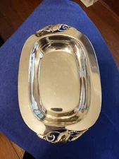 VTG Gorham EPNS Y1826 Silver Soldered Serving Tray 12.5" 1980's See Engraving