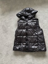 Ladies Zara Padded Gilet. Hooded. Black. Small. 2 Hand Side Pockets.