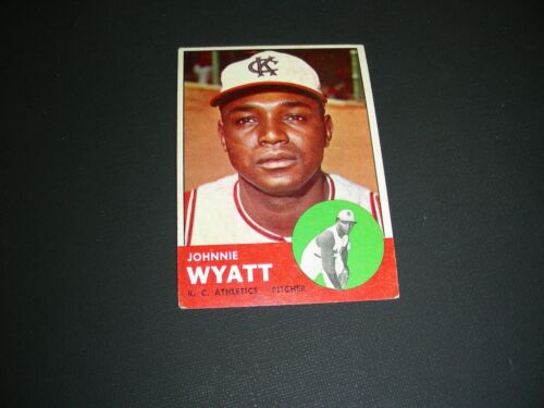 Johnnie Wyatt 1963 Topps ROOKIE CARD #376 - Imagen 1 de 1