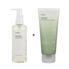 ANUA Heartleaf Pore Control Cleansing Oil 200ml Quercetinol Foam Set Deep Clean
