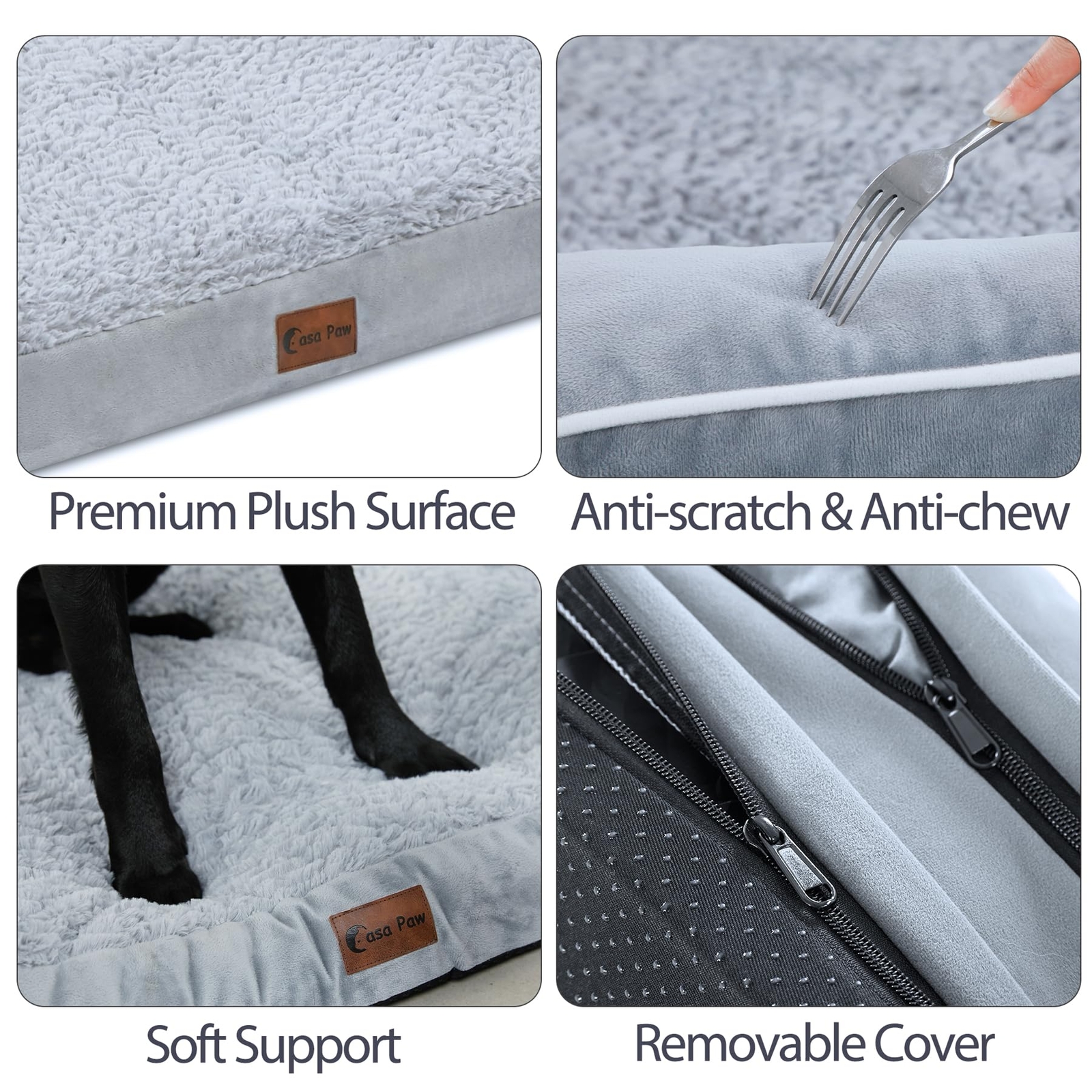 Super Soft Memory Foam Dog Bed Pet Mattress Orthopedic Bolster Pet