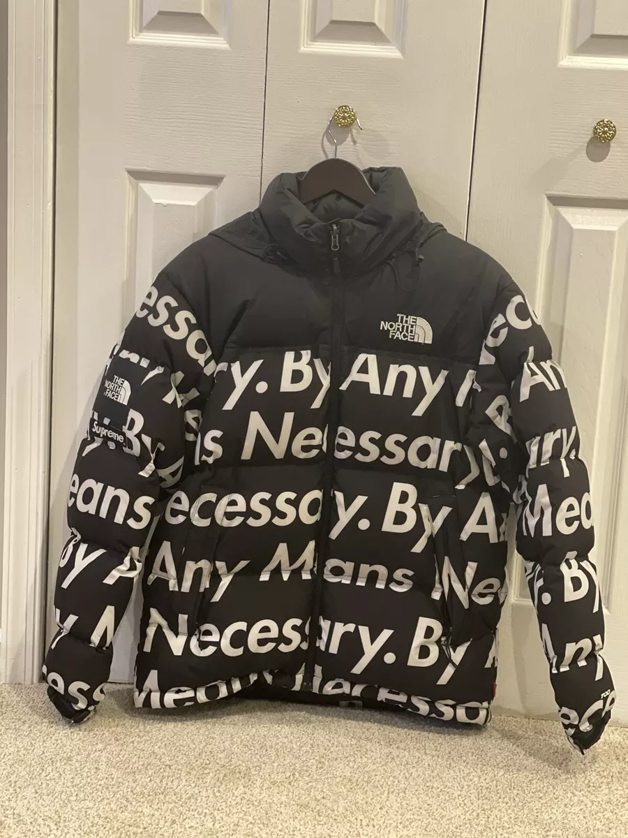 FW15 Supreme x The North Face By Any Means Nessasary Nuptse Jacket 