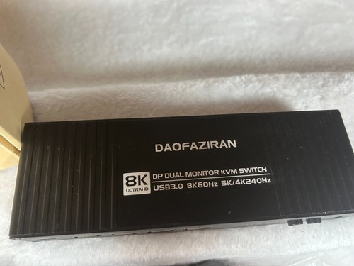 2 Port USB 3.0 DisplayPort KVM Switch Dual Monitor with Hotkey, DP 2.0 8K - Picture 4 of 12