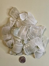 W 1153 Genuine Surf Tumbled Sea Glass/Snow-Frosted Beach Glass
