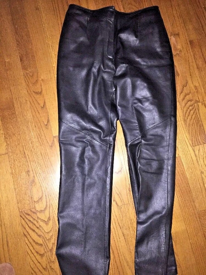 Revue женщин из натуральной кожи ягненка с подкладкой мотоцикла Harley сексуальный мотоциклиста брюки размер 8 - Изображение 2 из 4