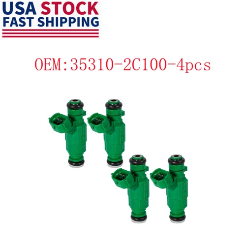 Fuel Injection Set 4qty 353102C200 For 2013-2014 Hyundai Genesis 2.0L Coupe - Picture 1 of 12