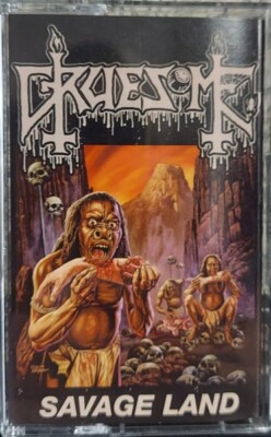 Gruesome ‎– Savage Land - CASSETTE TAPE - Death Metal - NEW LIMITED to