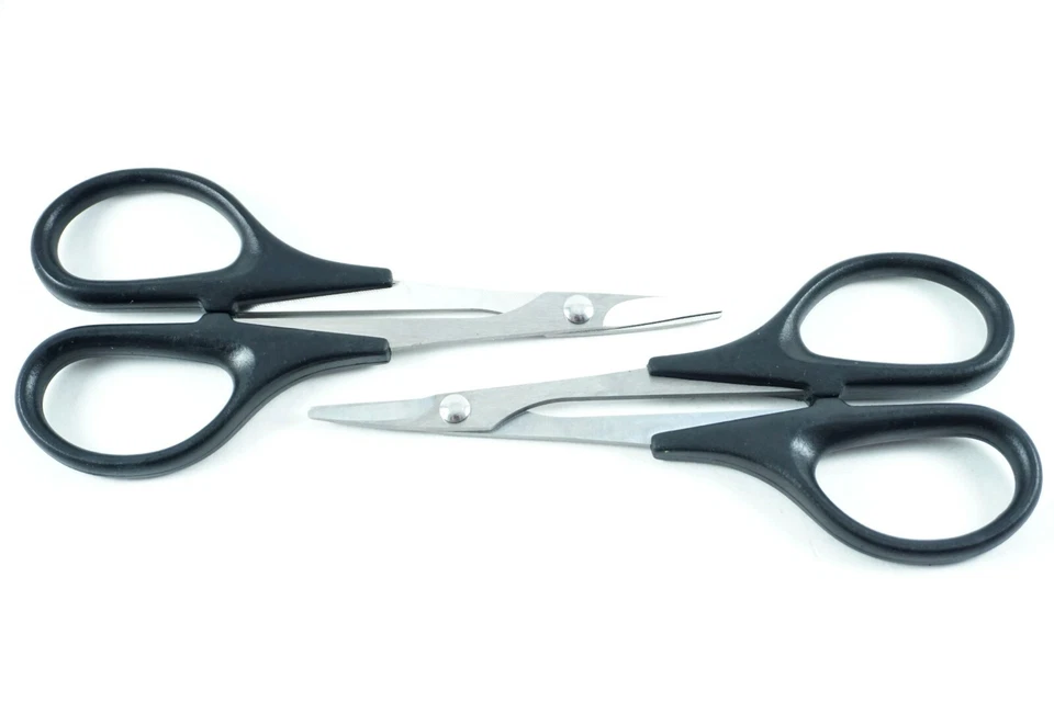 Two 5.5" Lexan Body Shell Hobby Scissors Curved Stainless Steel - RC Car Truck - Image 2 of 4