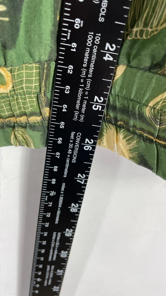 Vintage Active Studio Womens Full Zip 100% Silk Floral Print Green Size Large. - Image 2 of 4