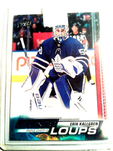 2022-23 UD SERIES 1 YOUNG GUNS/JEUNES LOUPS ERIK KALLGREN #208 ROOKIE VARIANT