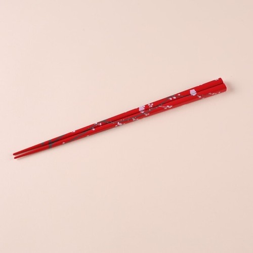 Matsukan Rimpa Pair Chopsticks – 400 Years of Tradition – Red & White Set - Picture 2 of 5