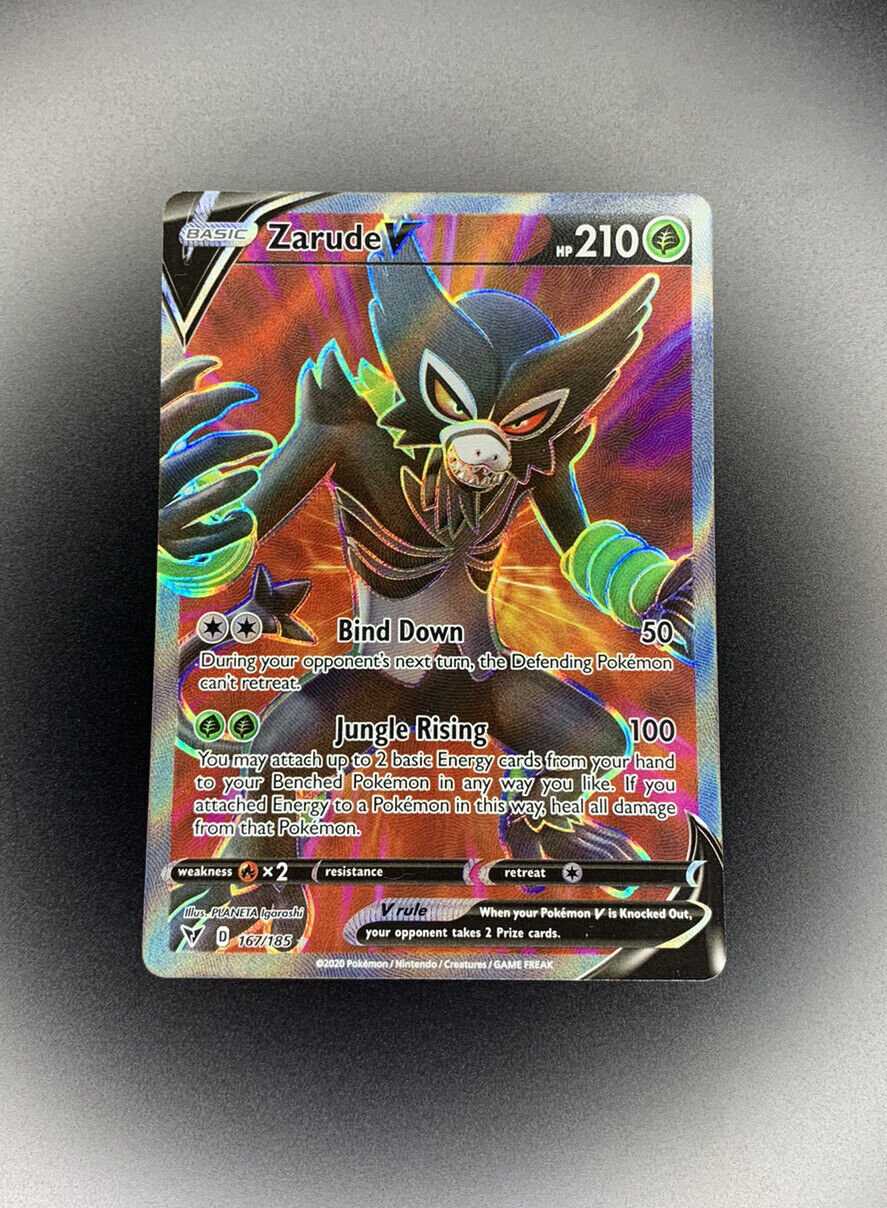 Pokemon Zarude V 167/185 Full Art Ultra Rare Vivid Voltage Nm-Mint