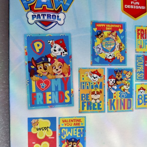 Paw Patrol Valentine Card Kit 48 Count w/ Heart Shaped Seals Free Shipping! - Picture 4 of 7