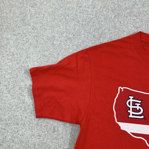 MLB St. Louis Cardinals T Shirt Mens Medium USA Red Fanatics Short Sleeve - Picture 3 of 18