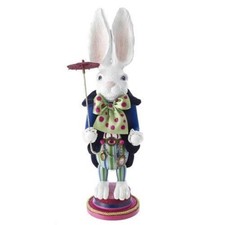 Kurt Adler 18" Hollywood White Rabbit Nutcracker - HA0382 - Brand New In Box
