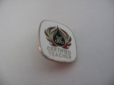 Nice Vintage CERTIFIED TEACHER Award Pin ~ Logo Unknown ~