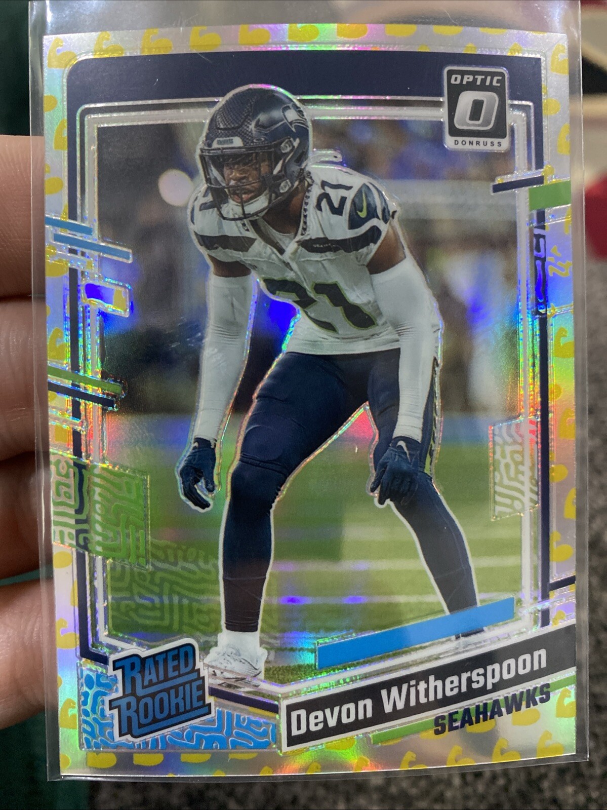 2023 Donruss Optic #292 Devon Witherspoon Flex #/149 Rated Rookie RC Seattle🔥🏈