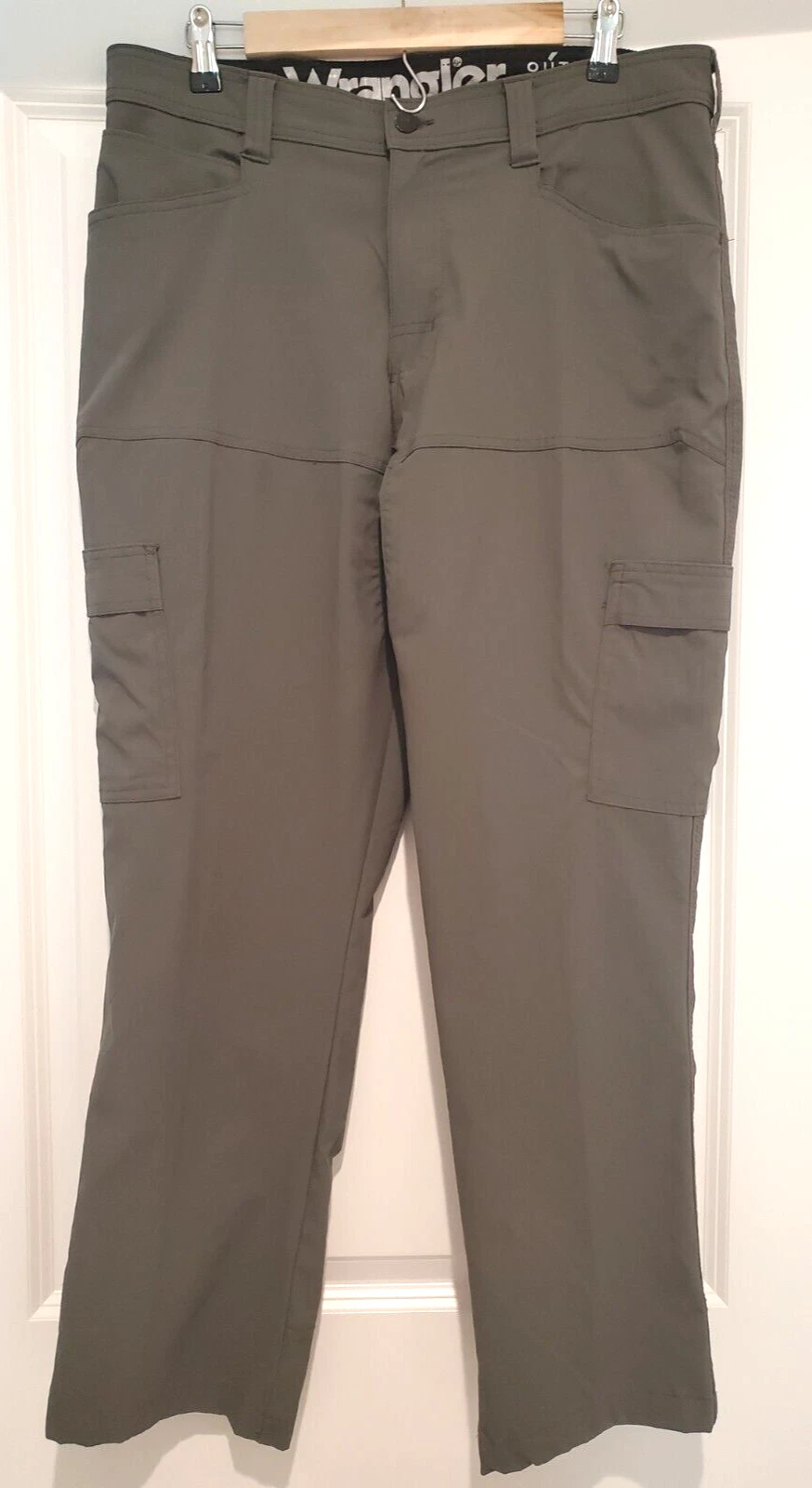 Wrangler Outdoor Series Mens Pants 34x30 Cargo Green Utility Hiking Workwear