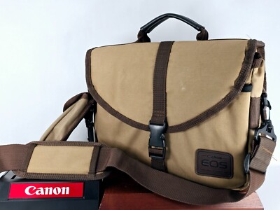  [Near MINT] Genuine Canon EOS Camera Lens Shoulder Bag Light Brown From JAPAN