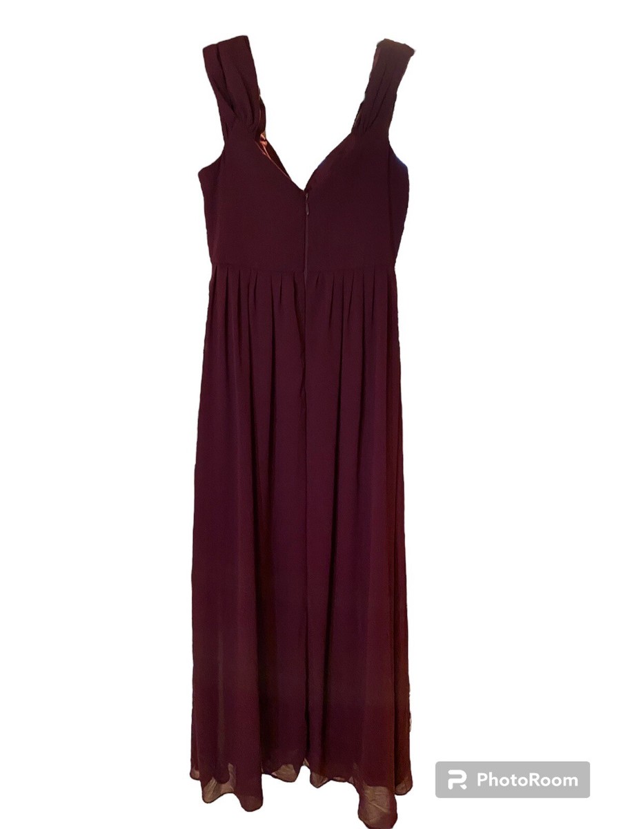 lulus make me move burgundy maxi dress Louanne Slinky Long Sleeve Maxi Dress / Burgundy | MESHKI main image 1