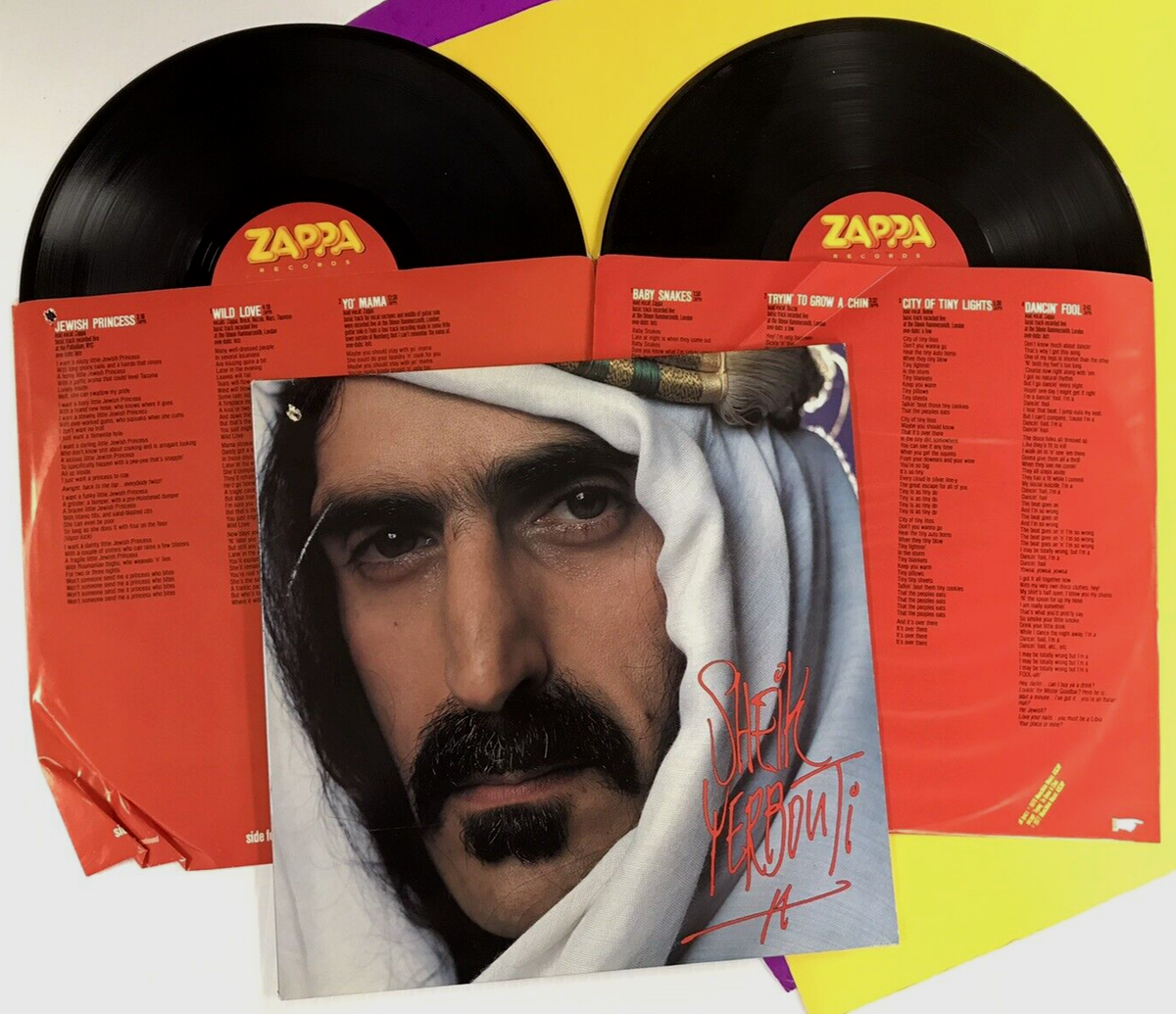 FRANK ZAPPA Sheik Yerbouti (1979) Gatefold 2LP +Inners *MINT VINYL