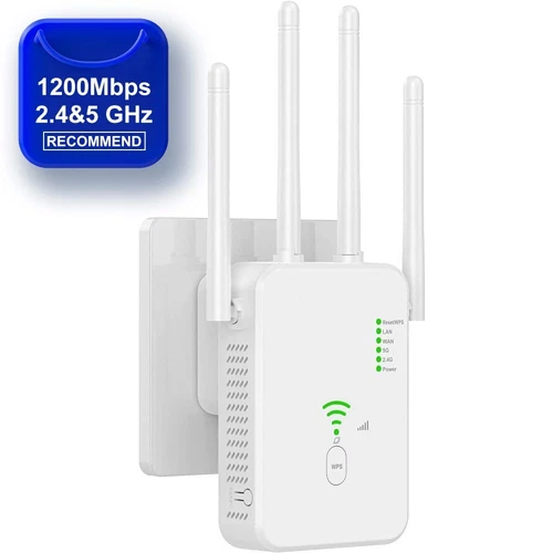 WIFI Repeater WLAN Mesh Verstärker Booster Signal Extender 2,4/5GHz 1200Mbit/s - Bild 1 von 14