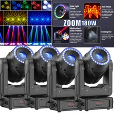 180W Zoom Moving Head Beam DJ Light Prism 7Gobo DMX Stage Light Bar