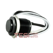 Tesi IDO XL 16MM Metal Momentary Push Button Kill Switch for Guitar Black