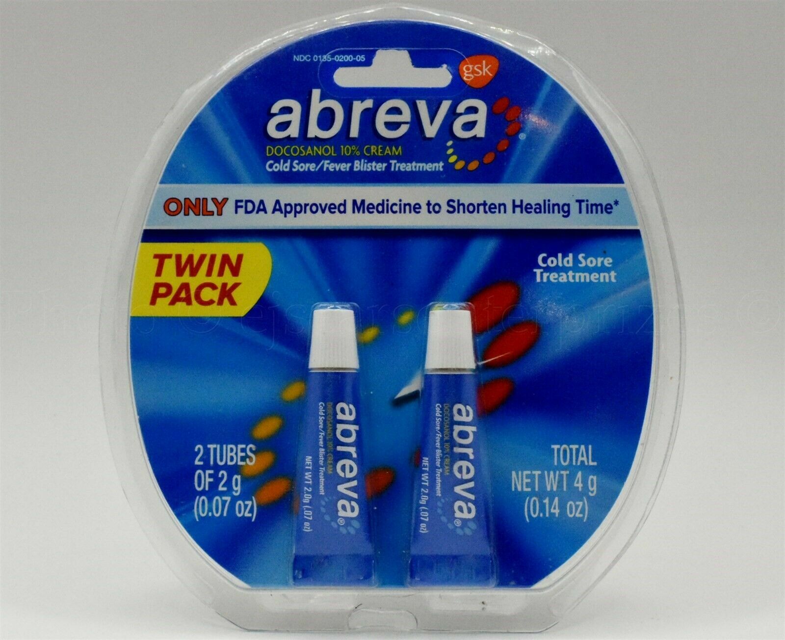 Abreva Docosanol 10 Cream Twin Pack 2 Tubes Of 2g 07oz Ex 2022 EBay