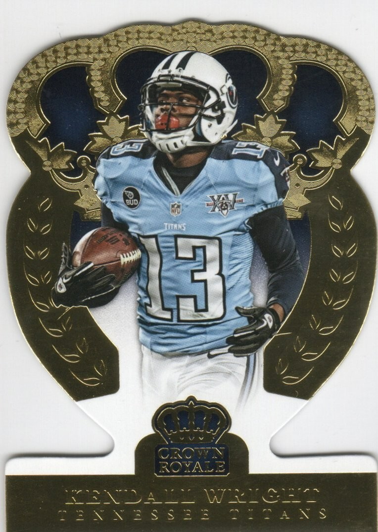 KENDALL WRIGHT 2014 CROWN ROYALE GOLD /99 TENNESSEE TITANS $1.99 ROOM