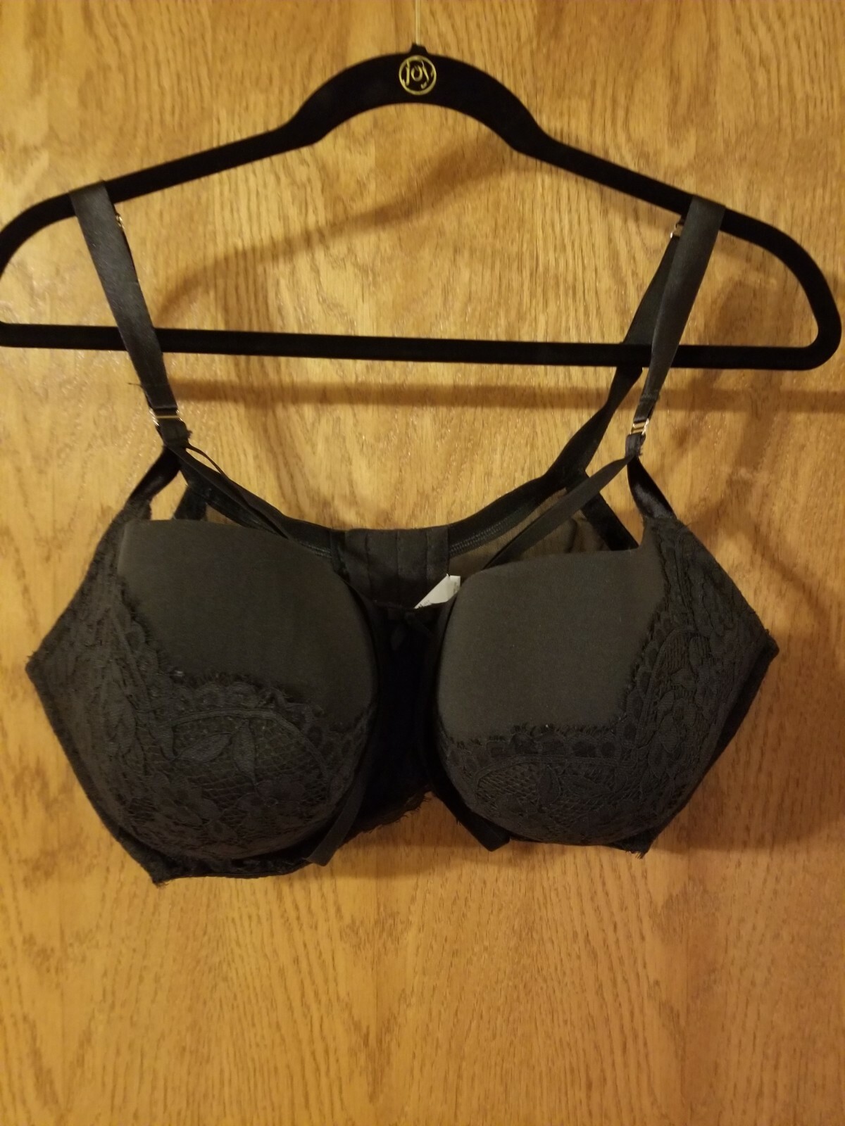 44DDD Black Cacique Underwire Bra Eyelash Trim Excell… Gem