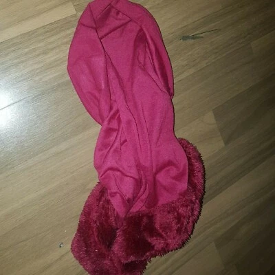 mulifunktionstuch mit rundschal rot one-size mit anwendungsanleitung neuwertig - Bild 1 von 3