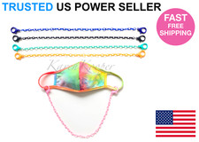 Back To School Kids Adult BPA Free Face Mask Lanyard Strap Holder chain 19"