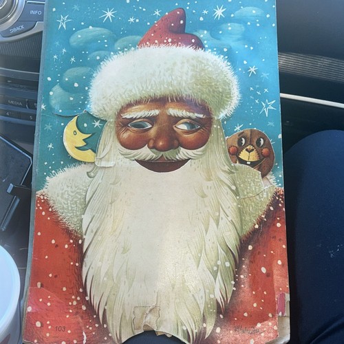 Vintage Vojlech Kubasta Father Christmas Santa Pop Up Book Czechoslovakia