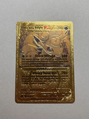 Alolan Vulpix VSTAR Snow Star Hp240 Gold Fan Art  034/195  Ultra Rare NM/M