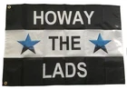 NEWCASTLE UTD HOWAY THE LADS FOOTBALL SUPPORTERS FLAG  3x2FT FREE UK 48HR POST