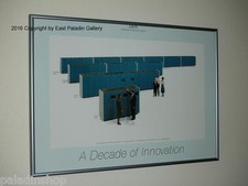 1980s Vtg. IBM 60GB Storage Poster Framed - Decade of Innovation